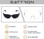 24 Pack Tinted Safety Glasses with UV Protection