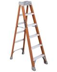 Louisville 6-Foot Fiberglass Step Ladder, 300 lbs