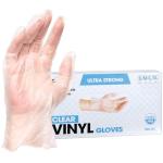 Clear Vinyl Gloves, Powder-Free, 100-Count