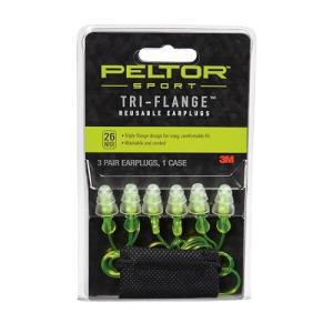 Peltor Corded Reusable Earplugs, 3 Pairs, NRR 26 dB
