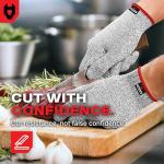 NoCry Level 5 Cut Resistant Gloves - Food Safe
