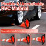 28" Traffic Cones Set with Reflective Collars