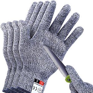Cut Resistant Gloves Level 5 - 4 Pack