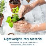100 Count Disposable Poly Gloves – Latex Free