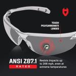 NoCry Scratch-Resistant Anti-Fog Safety Glasses