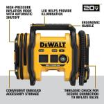 DEWALT 20V MAX Compact Tire Inflator with LED Light