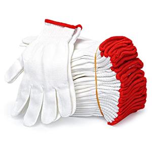 12 Pairs Lightweight Cotton Work Safety Gloves
