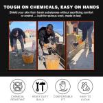 Industrial Strength Waterproof Chemical Gloves - 2 Pairs