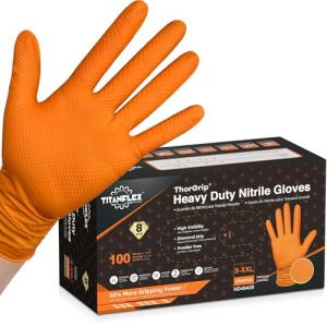 TitanFlex Thor Grip Heavy Duty Nitrile Gloves