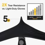 Black Nitrile Exam Gloves, Large, Box of 100