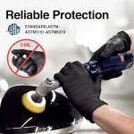 Black Nitrile Exam Gloves, Large, Box of 100