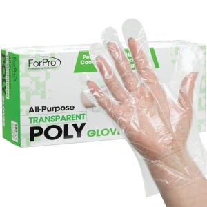 ForPro Disposable Multi-Purpose Plastic Food Gloves