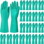 20 Pairs Heavy Duty Nitrile Chemical Resistant Gloves