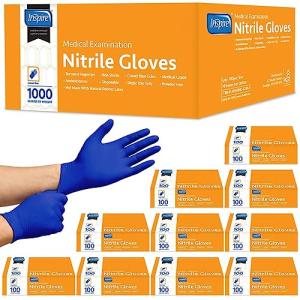Inspire Cobalt Blue Nitrile Exam Gloves - 1000 Pack