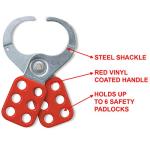 Master Lock Lockout Tagout Hasp with Vinyl Handle