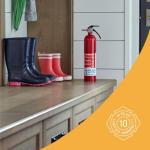 Rechargeable UL Rated Home Fire Extinguisher 1-A:10-B:C