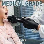 Black Nitrile Disposable Gloves, 5mil, 100 pcs