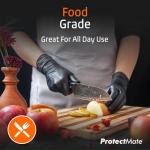 Black Nitrile Disposable Gloves – X-Large, 100 Pack