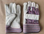 Greendale Leather & Cotton Work Gloves - 3, 6, 12 Pack