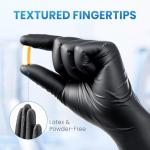 Black Nitrile Disposable Gloves, 100 Count, Large