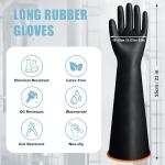 22" Heavy Duty Latex Chemical Resistant Gloves