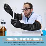 22" Heavy Duty Latex Chemical Resistant Gloves