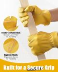 Durable Cowhide Leather Work Gloves for All