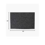 Notrax 109 Charcoal Carpeted Entrance Mat, 3' x 5