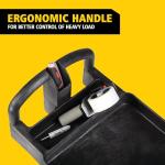 2-Shelf Utility Cart with Ergonomic Handle