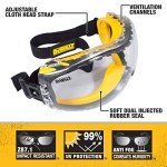 DEWALT Anti-Fog Dual Mold Safety Goggles