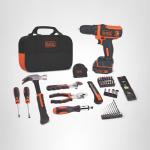 BLACK+DECKER 12V MAX 60-Piece Tool Kit