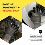 Heavy Duty Cut Resistant Work Gloves - 3 Pairs