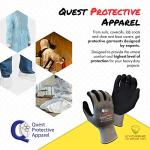 Heavy Duty Cut Resistant Work Gloves - 3 Pairs