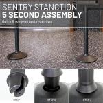 US Weight U2000 Sentry Stanchion with Retractable Belt