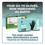 Black Nitrile Disposable Gloves - 100 Count, Medium