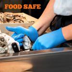 Heavy Duty Blue Nitrile Exam Gloves, Large Box