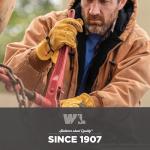 Wells Lamont Men's Leather Work Gloves, Large