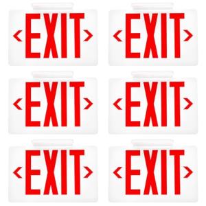 Sunco 6 Pack LED Emergency Exit Signs
