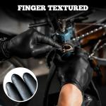 TitanFlex Heavy Duty Black Nitrile Exam Gloves