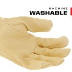 Cow Leather Waterproof Driver Gloves - Tan, X-Large