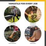 Wells Lamont Leather Work Gloves - Water-Resistant, Large