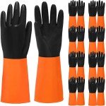 Heavy Duty Chemical Resistant Rubber Work Gloves