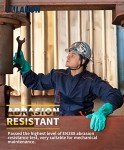 Heavy-Duty Nitrile Chemical Resistant Gloves - 3 Pairs