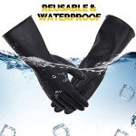 Heavy Duty Chemical Resistant Latex Gloves - Large