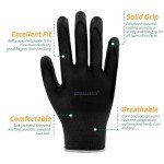 Nitrile Coated Safety Work Gloves - 6 Pairs