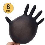 TitanFlex Heavy-Duty Black Nitrile Gloves, 100 Count