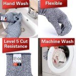 Cut Resistant Gloves Level 5 - 4 Pack
