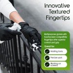 Inspire Black Nitrile Gloves, 100 Count, Size L