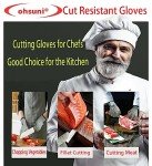 Cut Resistant Kitchen Gloves - 2 Pairs Large