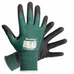 MaxiFlex Cut Protection Gloves - Black, Large, 12 Pairs